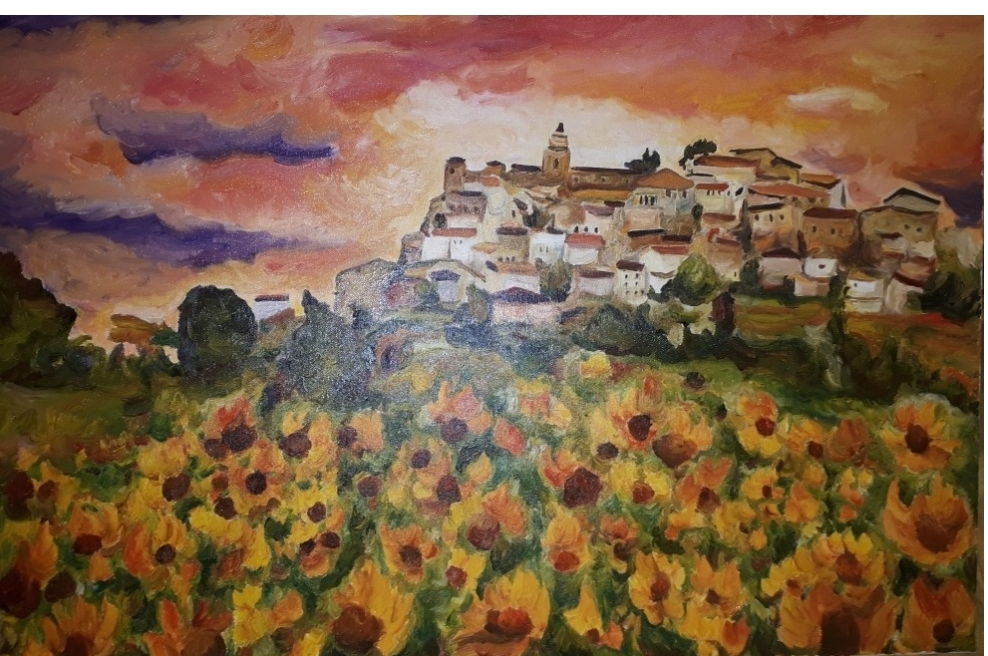 Tramonto  E Girasoli